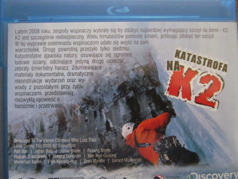 Katastrofa na K2 - płyta Blu-ray