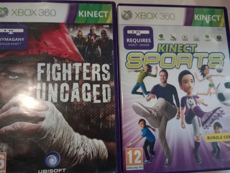 Xbox 360 Kinect Sports oraz Fightera Uncaged