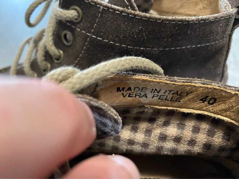 Gullwing za kostkę buty jesień wiosna włoskie