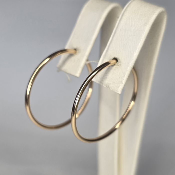 Золотые серьги кольца