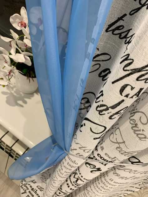 коротка тюль штори арка на кухонне віконце готові комплекти