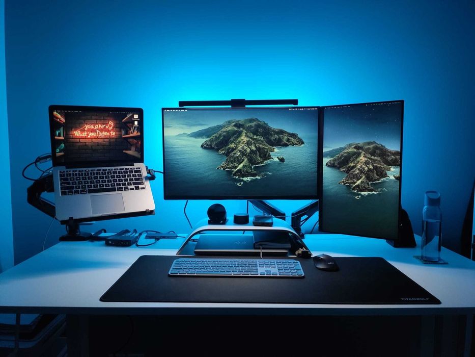 Secretária Ikea sentado/em pé, branco, tampo de 160x80 cm