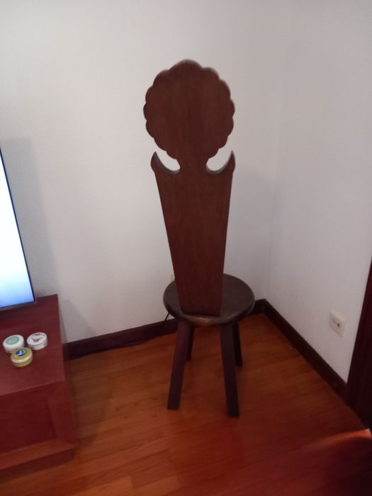 Cadeira rústica madeira maciça