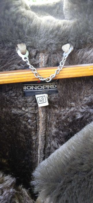 женская теплая дубленка