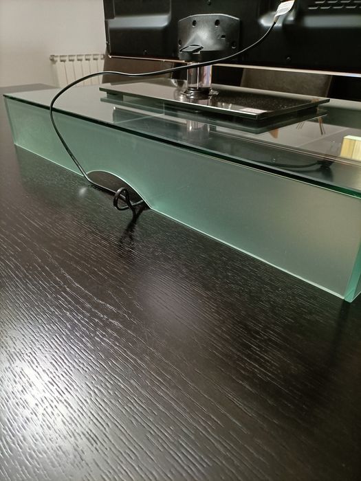 Base em vidro para tv
