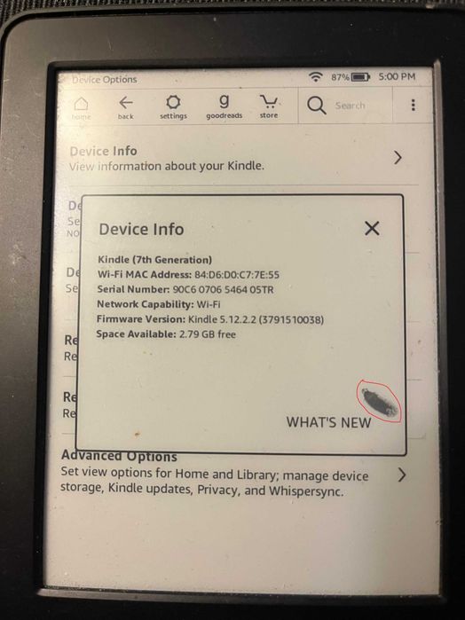 Kindle Amazon 7 generacja z reklamami