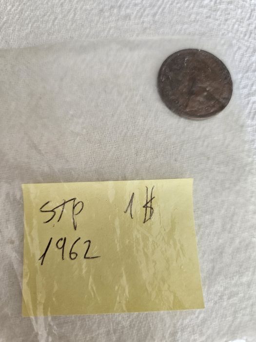Moeda de STP 1 escudo 1962