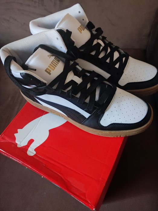 Puma Rebound LayUp White Black Team
