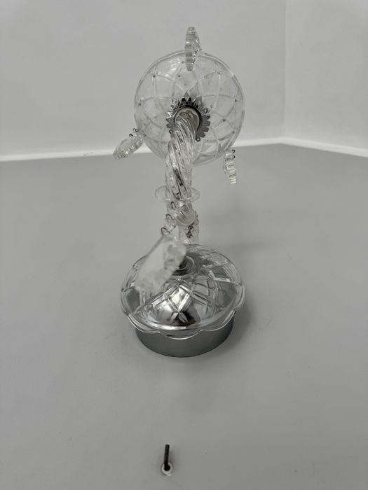 Kinkiet kryształowy pojedynczy szklany+chrom,glamour/lampaścienna 2szt