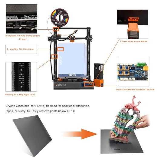 drukarka 3D  300 x 300 x 400 mm ERYONE Thinker SE