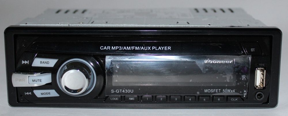 Автомагнитола MP3/AM/AUX Pioneer S-GT430U 4*50W новая(съемная панель)