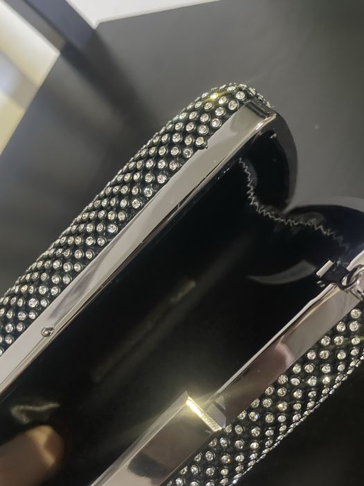 Elegancka srebna kopertowka