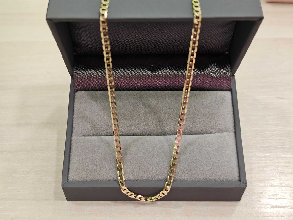 Złoty łańcuszek męski pancerka 2,50 mm 50 cm PR 585