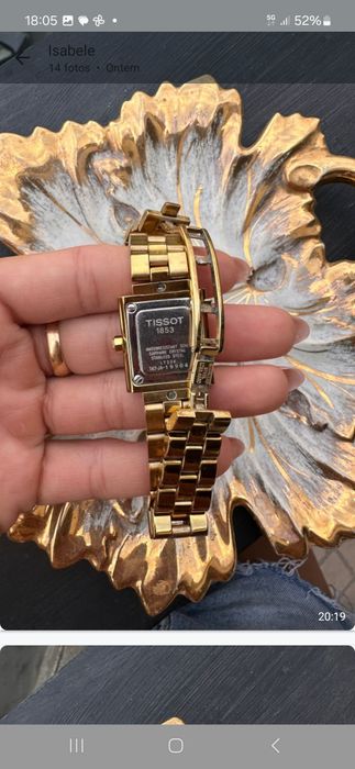 Relógio de senhora TISSOT ,plaqueado a ouro