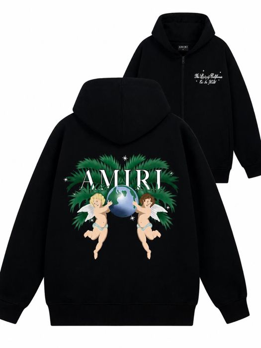 Зіп Худі Amiri / Зипка Амири / У2к чорна зип