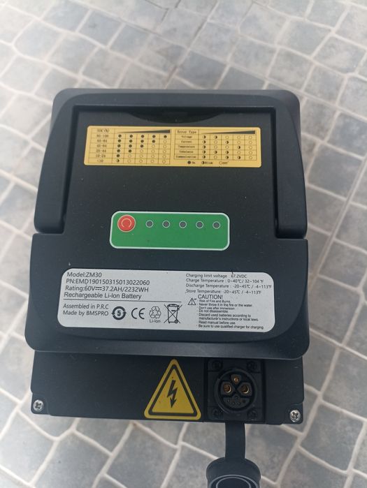 Bateria lítio para scooter elétrica Wayscrall e-speed