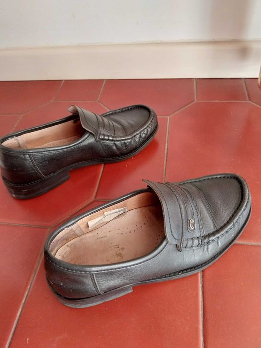 Sapatos de vela, clássicos, pretos, tamanho 40