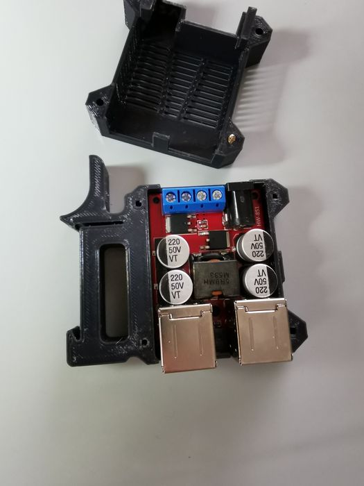 Корпус на din рейку для DC-DC USB 5v 8A