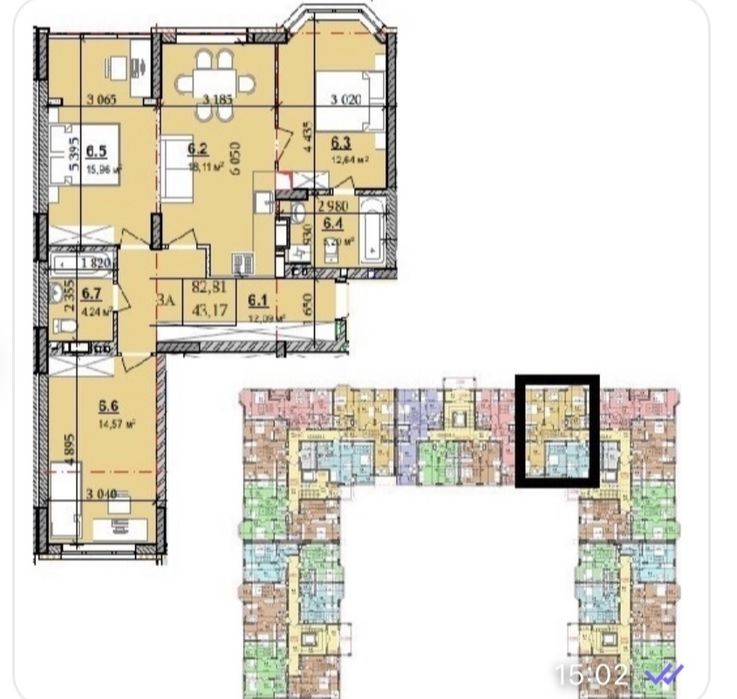 Продаж 3-х кімнатної квартири в ЖК «7’Я»