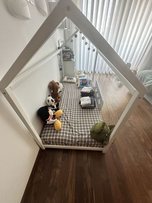 Cama tenda montessori kids house