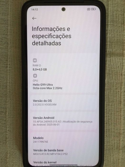 Xiaomi redmi note 14, 256 gb