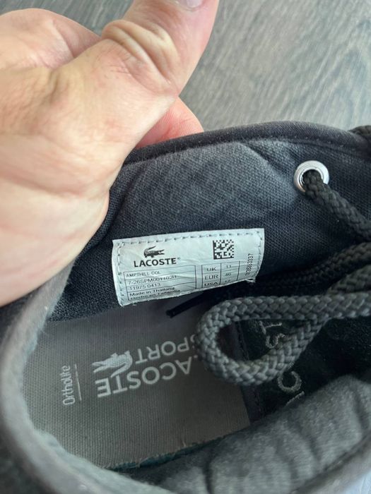 Ботинки кеды lacoste ampthill оригинал 46р