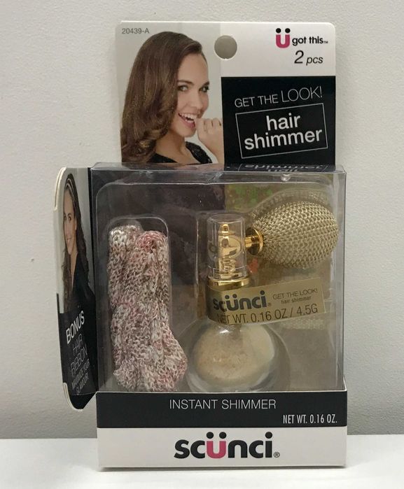 Scunci Hair Instant Shimmer nabłyszczacz utrwalacz do włosów z wstążką