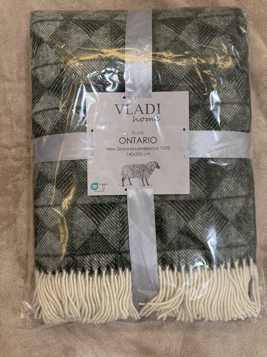 Новий плед VLADI home Ontario, 140×200, вовна
