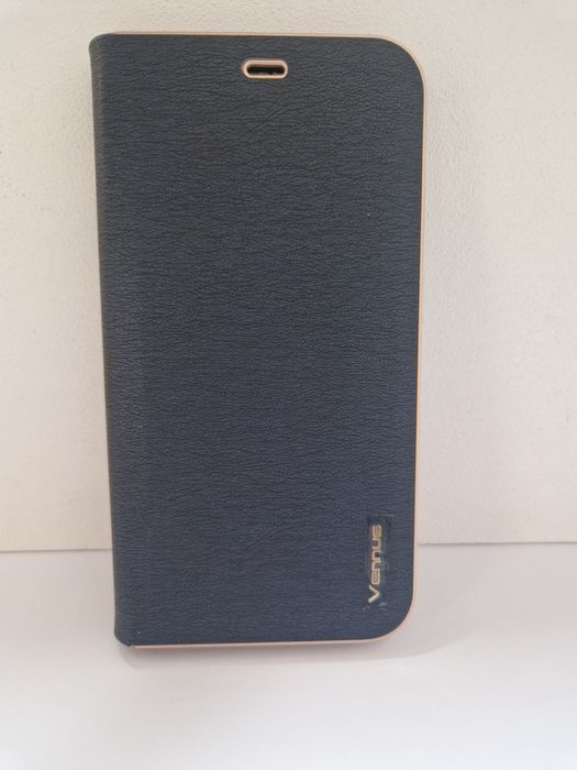Kabura Vennus Book z ramką do Iphone 12 Mini granatowa