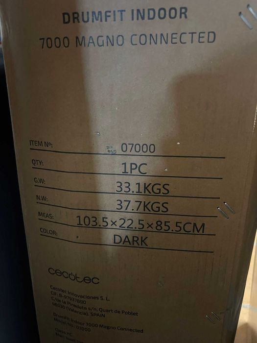 Bicicleta Interior com Bluetooth /Cecotec drumfit 7000 magno connected