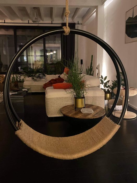 Huśtawka domowa, na taras, do studia, salonu urody, ozdoba, dekoracja