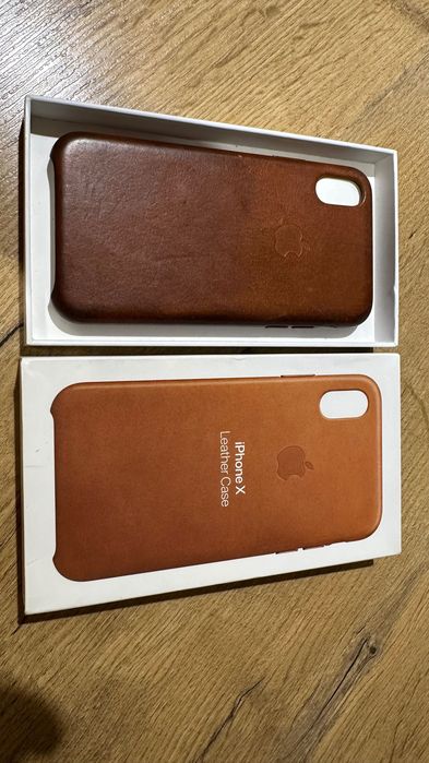 Skórzane brązowe etui (case) dla IPhone X