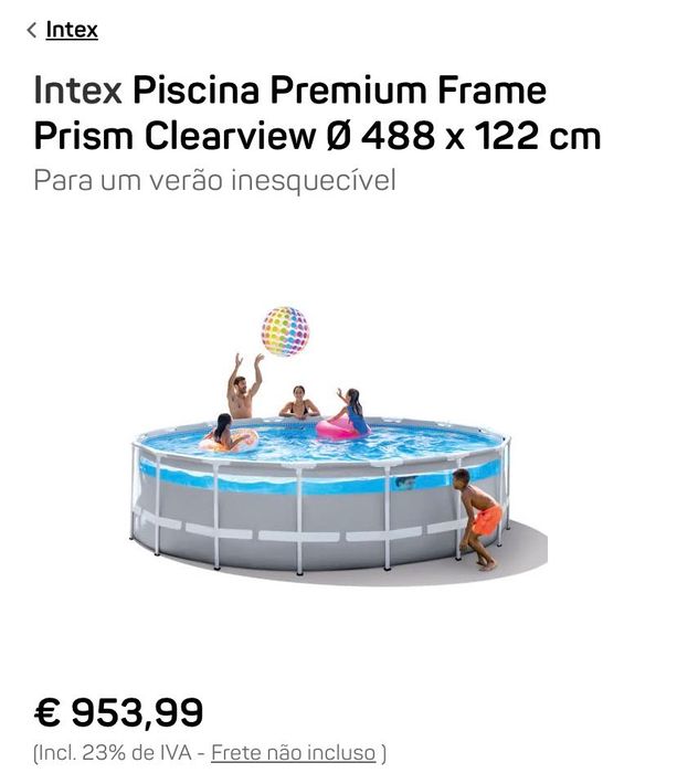 Piscina em bom estado à venda – pronta a usar