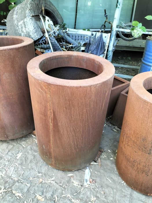 Vasos Floreiras Ferrugem Corten