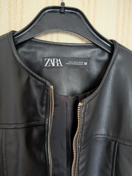 Шкіряний піджак, блейзер zara