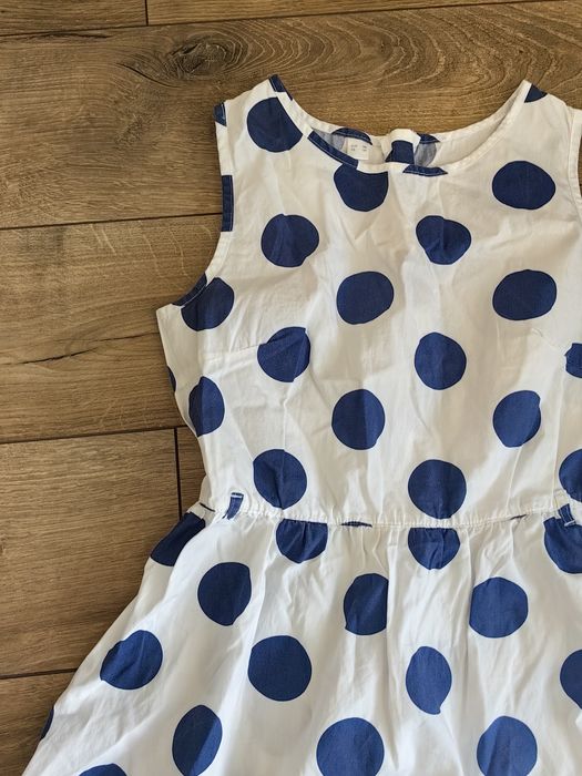 Sukienka w grochy dla dziewczynki Bonprix 158