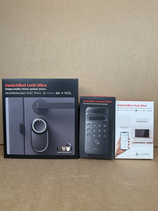 SwitchBot Lock Ultra + Keypad Vision + Hub Mini