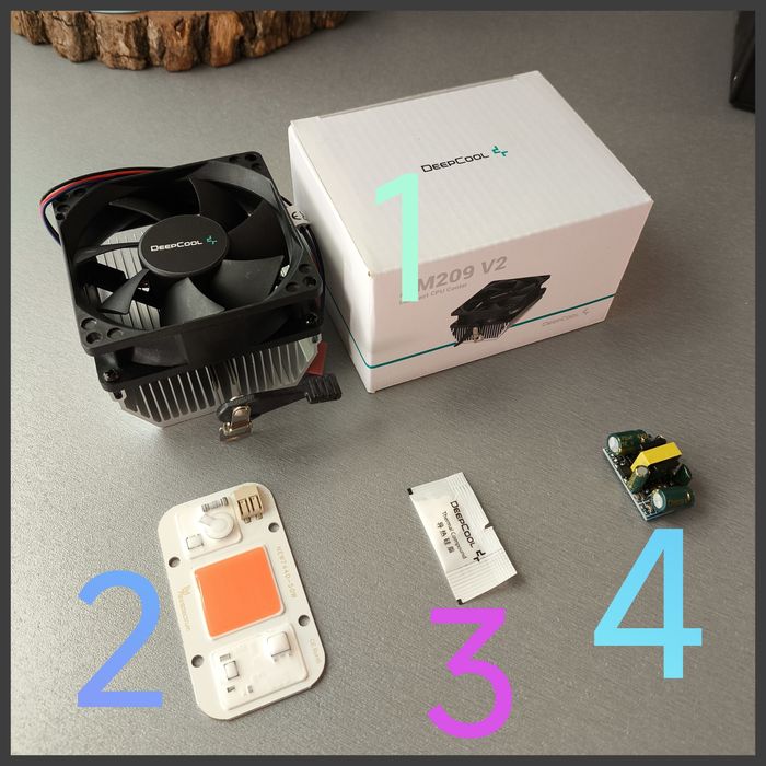 НАБОР фитоматрица 50w фитолампа фито светодиод полного спектра лампа