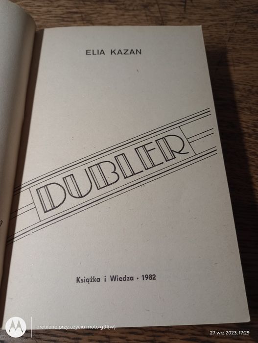 Dubler. Elia Kazan
