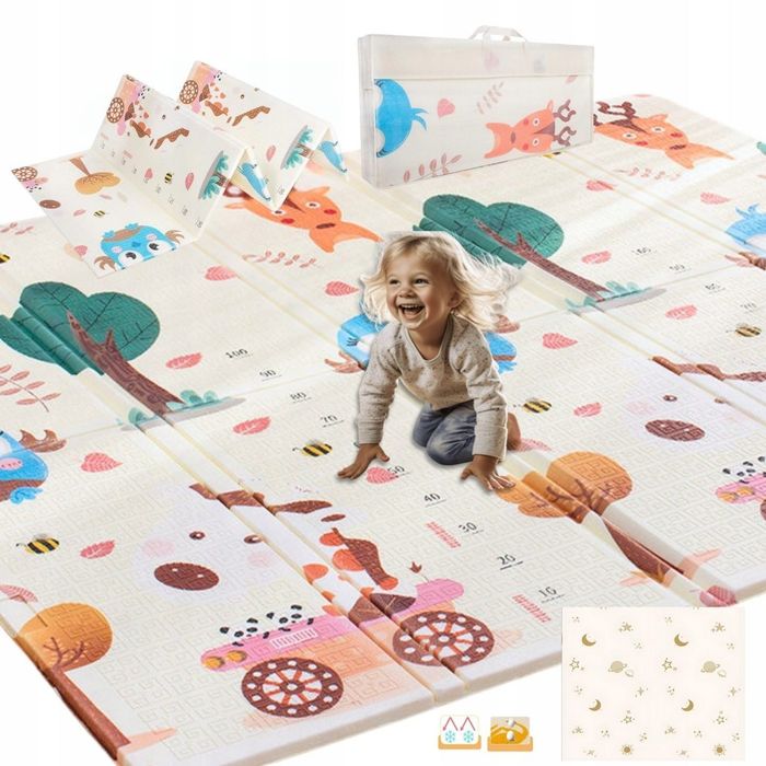 Mata edukacyjna piankowa dla dzieci 200x150cm miarka