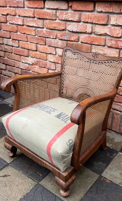 Piekny fotel  retro Biedermeier art deco 50'