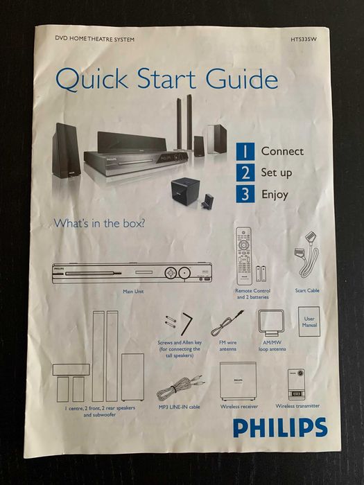 Sistema de cinema em casa DVD Philips 335w/12
