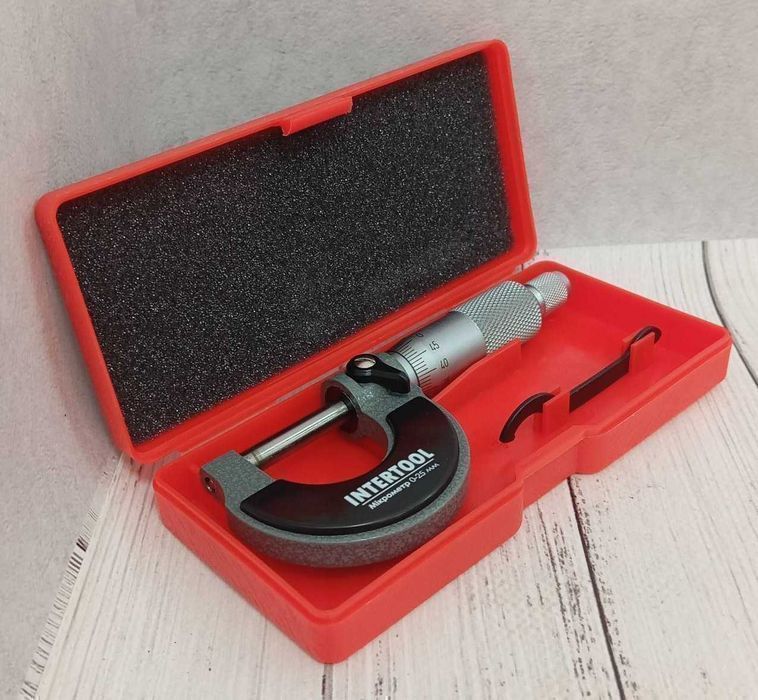Микрометр 0-25 мм INTERTOOL MT-3041
