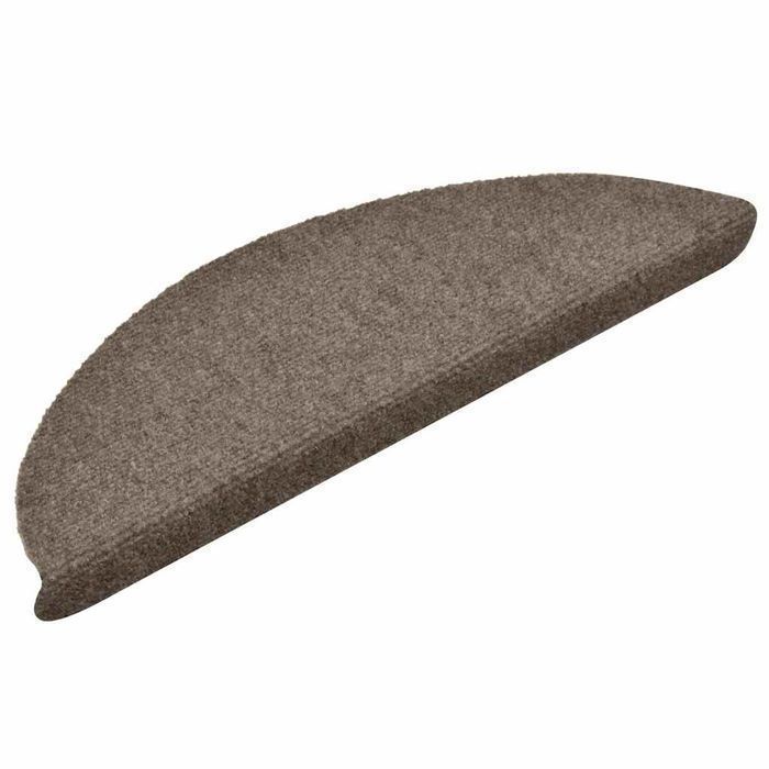 vidaXL Maty na schody samoprzylepne 30 szt. Kremowe 56x17x3 cm
