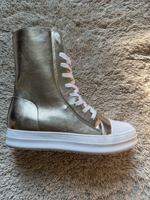 Buty złote za kostke