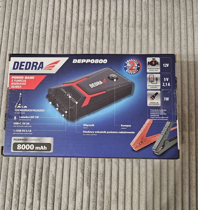 Power Bank z funkcją rozruchu silnika