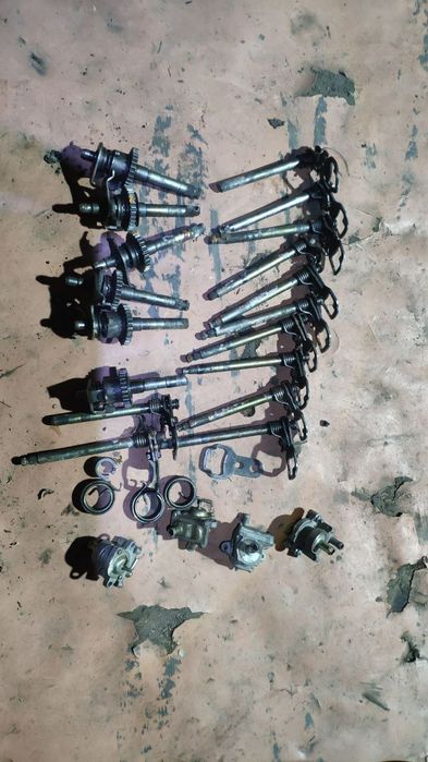 Продам вал кпп,вал кик стартера 125-250 кубов и дожигатель смеси