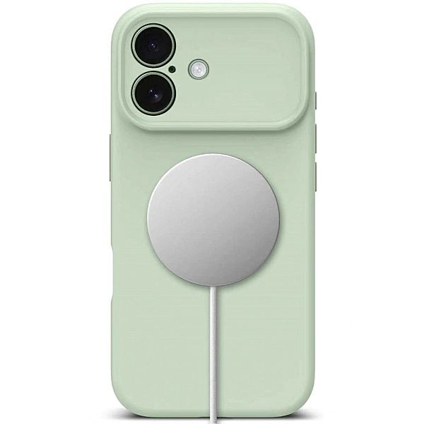Etui Tech-Protect Silicone MagSafe na iPhone 17 - zielone