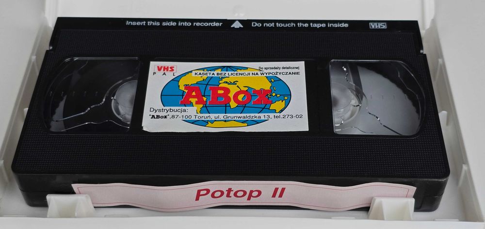 Kaseta  wideo VHS z Filmem Potop cz. I i II