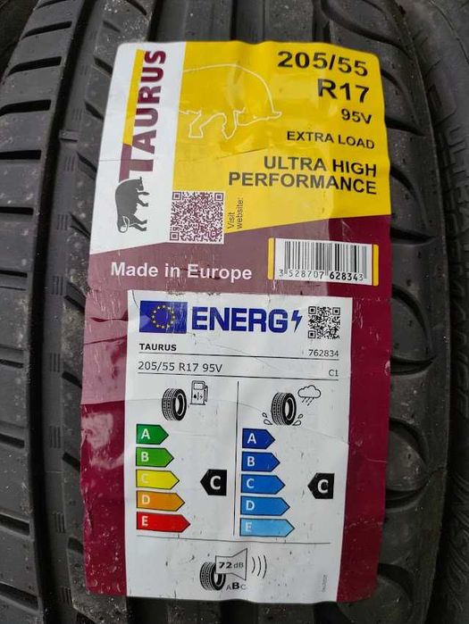 205/55R17 Taurus UHP dwie nowe opony letnie 2022r